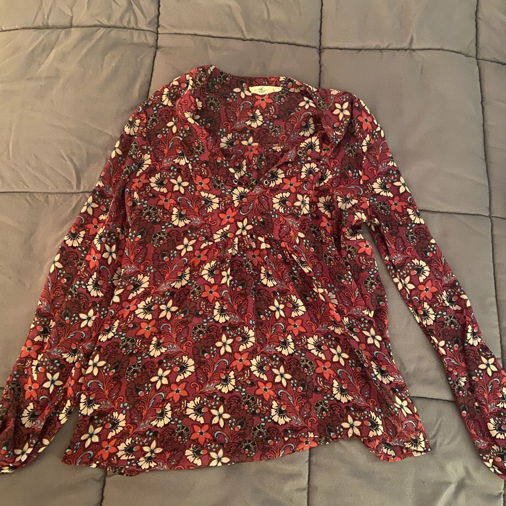Hollister Floral Blouse